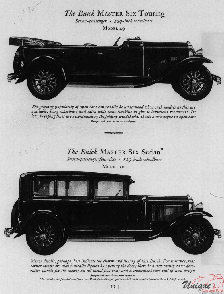 1929 Buick Silver Anniversary Brochure Page 12